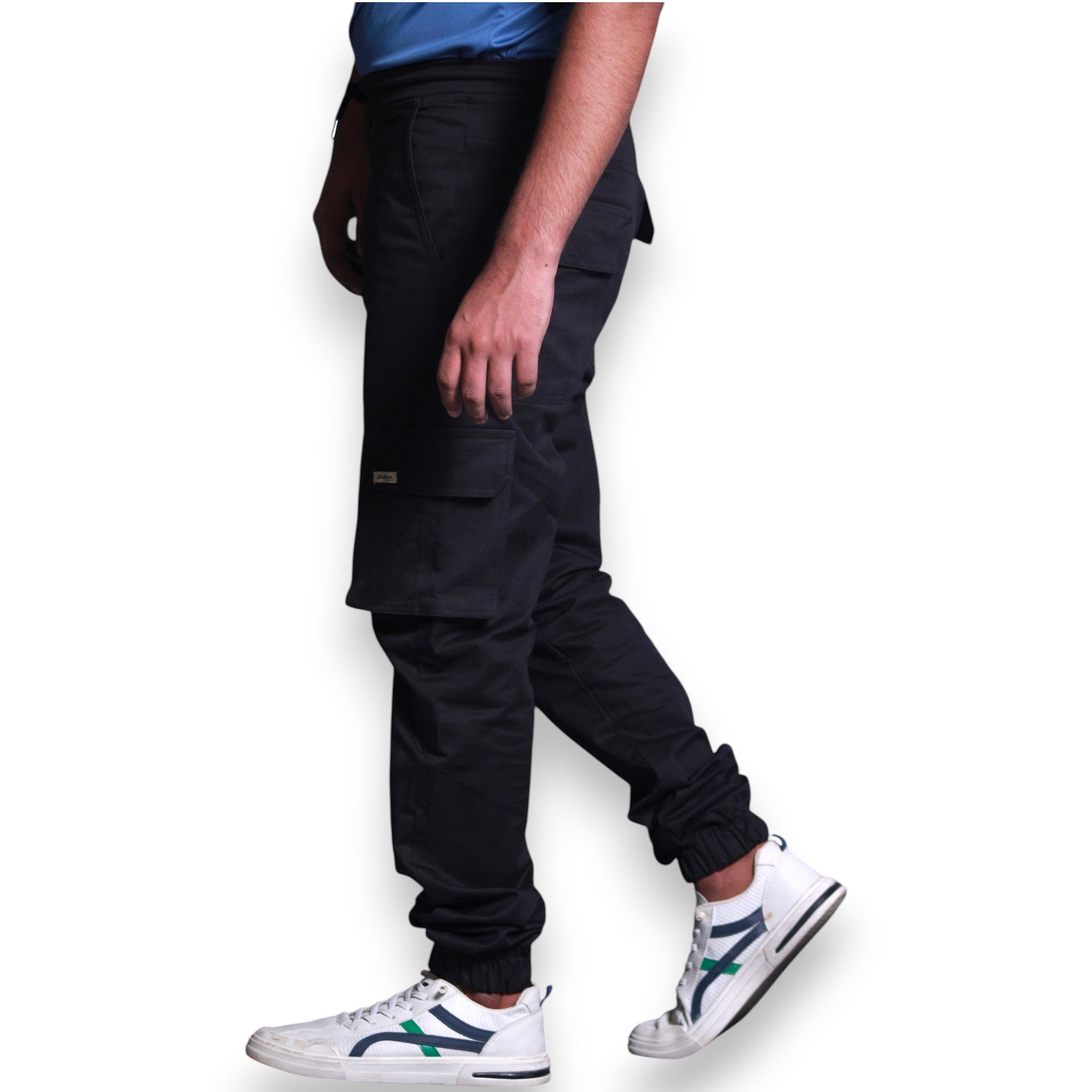 Six Pockets Rib Cargo Trousers