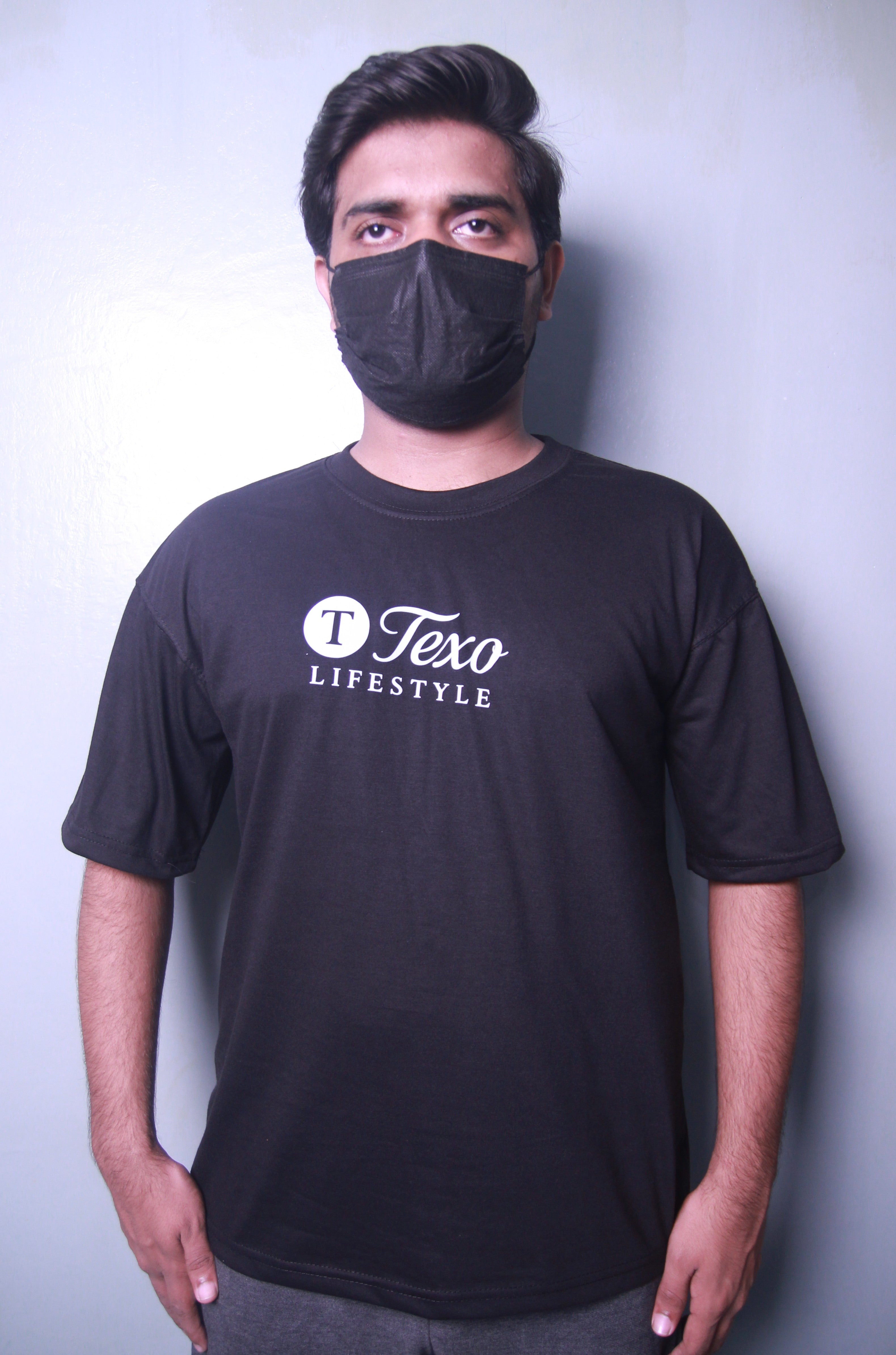 Down Shoulder T-Shirt - TEXO