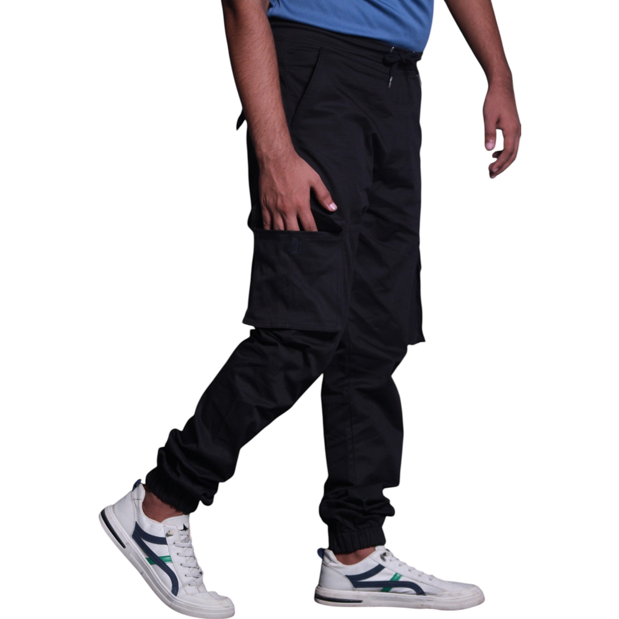 Six Pockets Rib Cargo Trouser