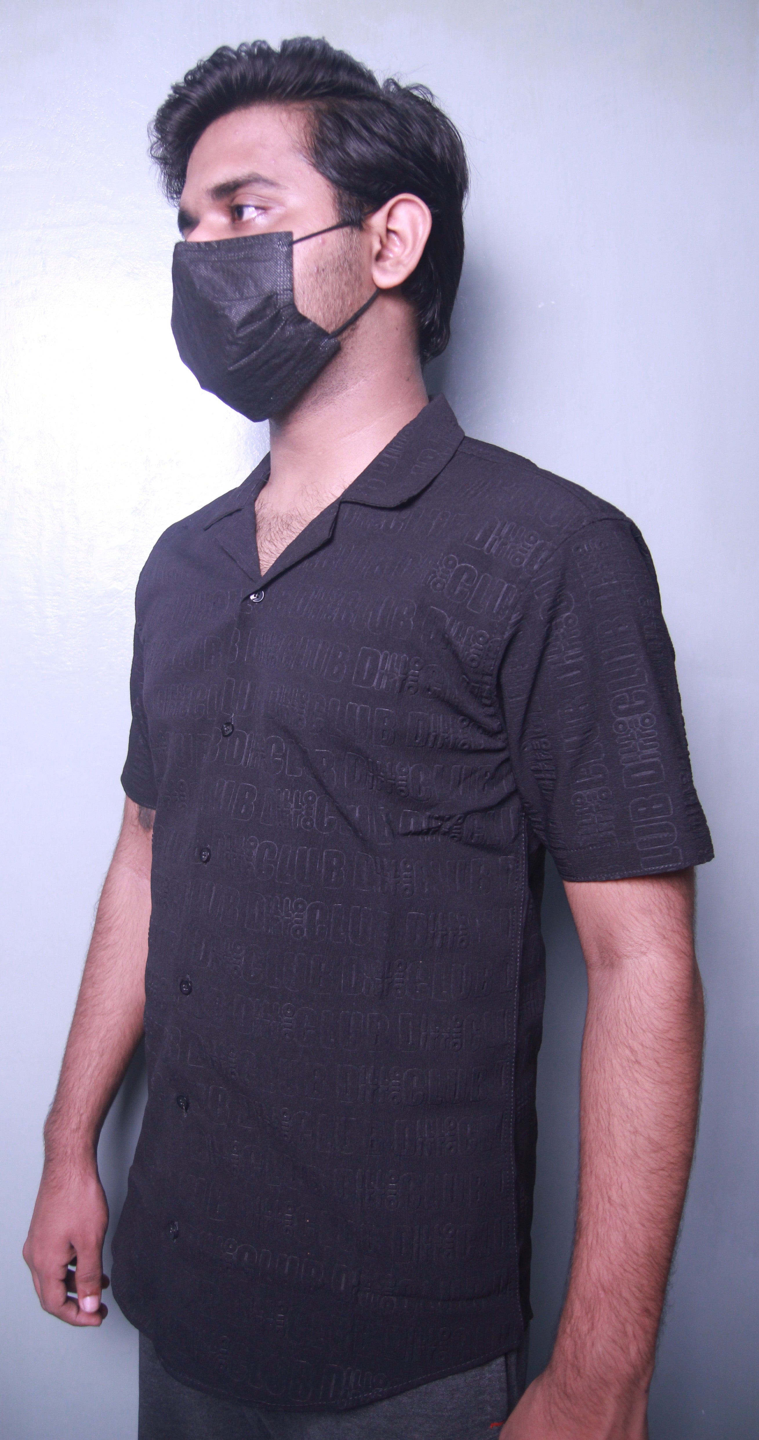 Textured Half Sleeve Shirt