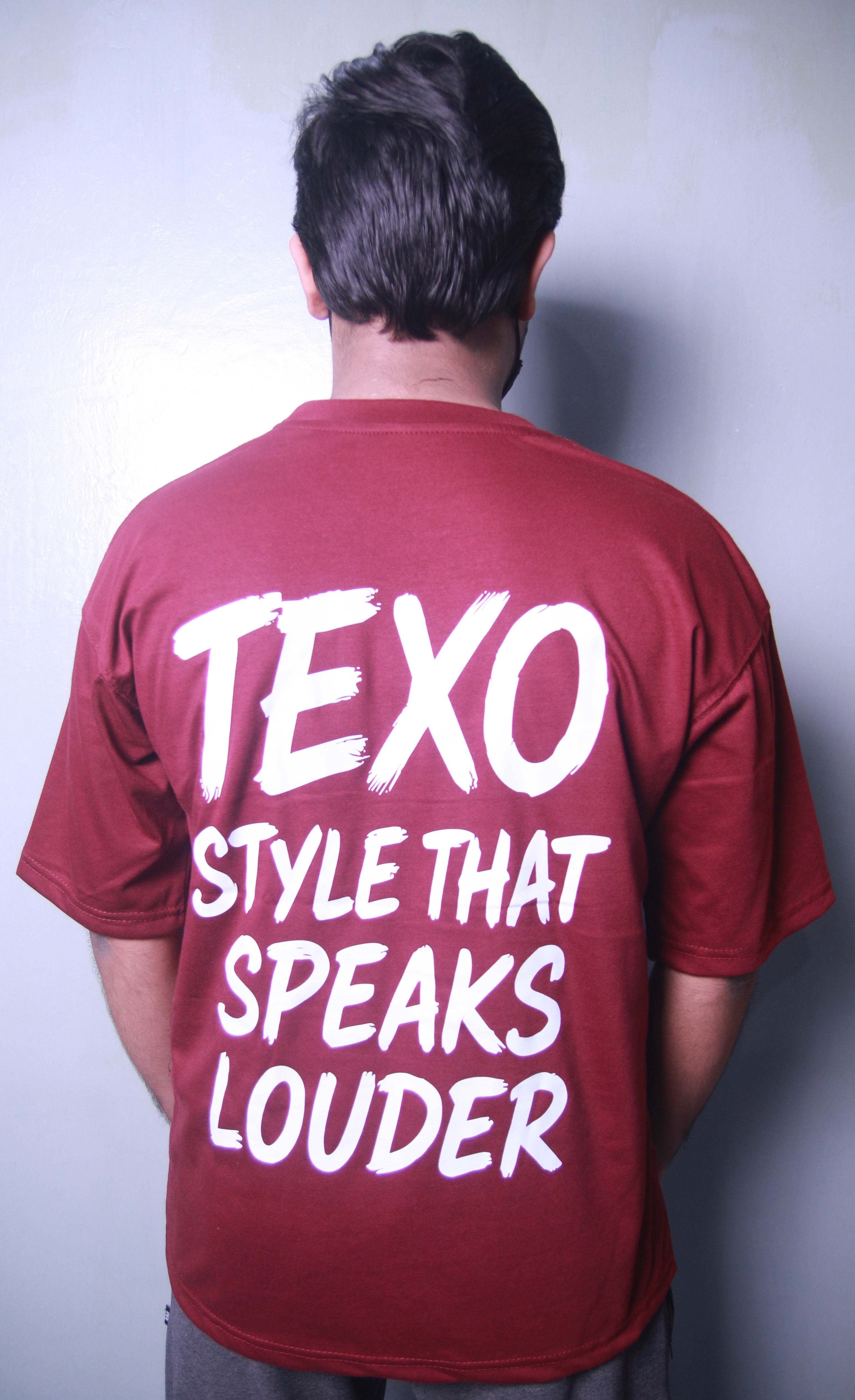 Down Shoulder T-Shirt - TEXO