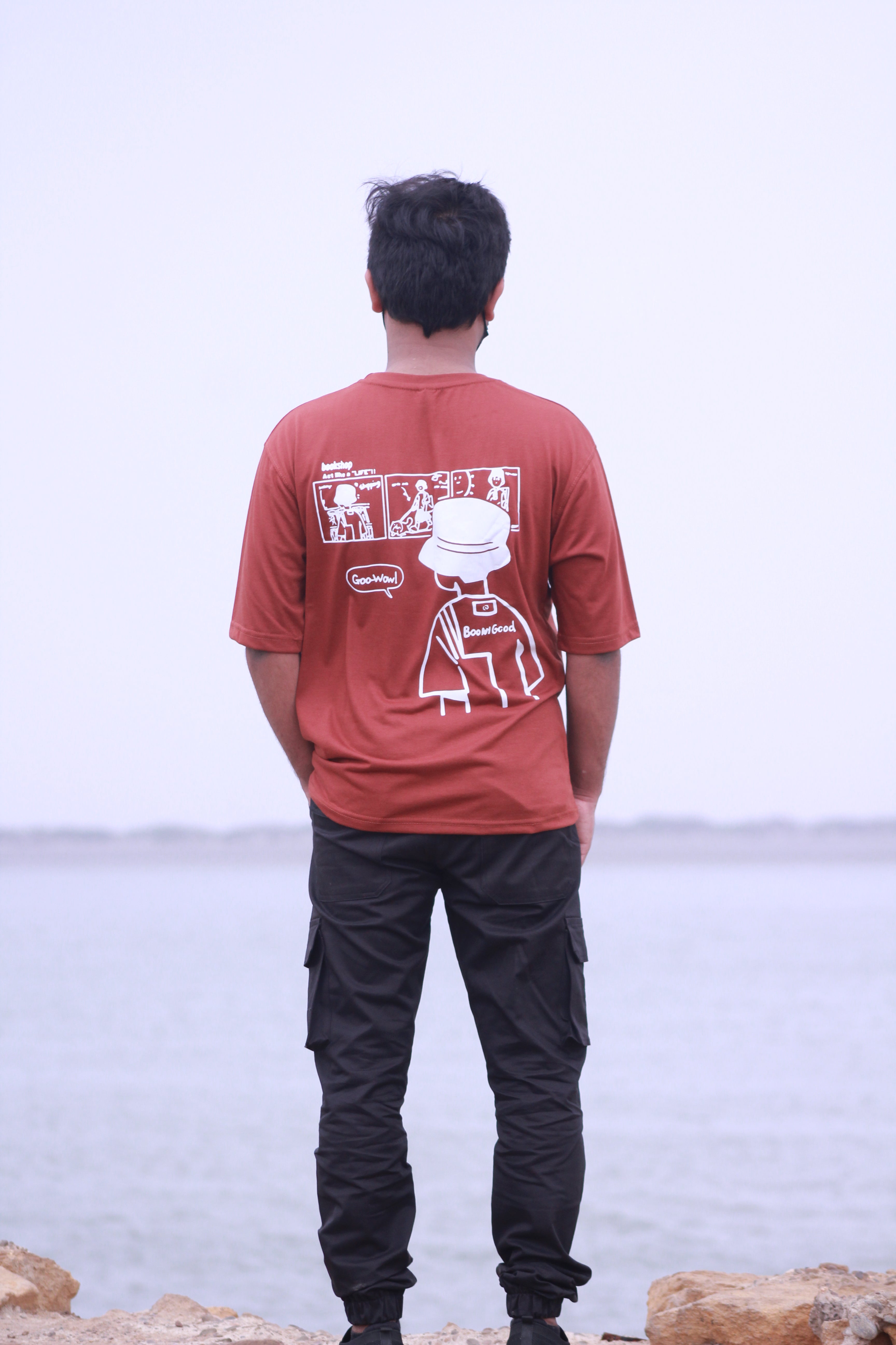 Down Shoulder T-Shirt