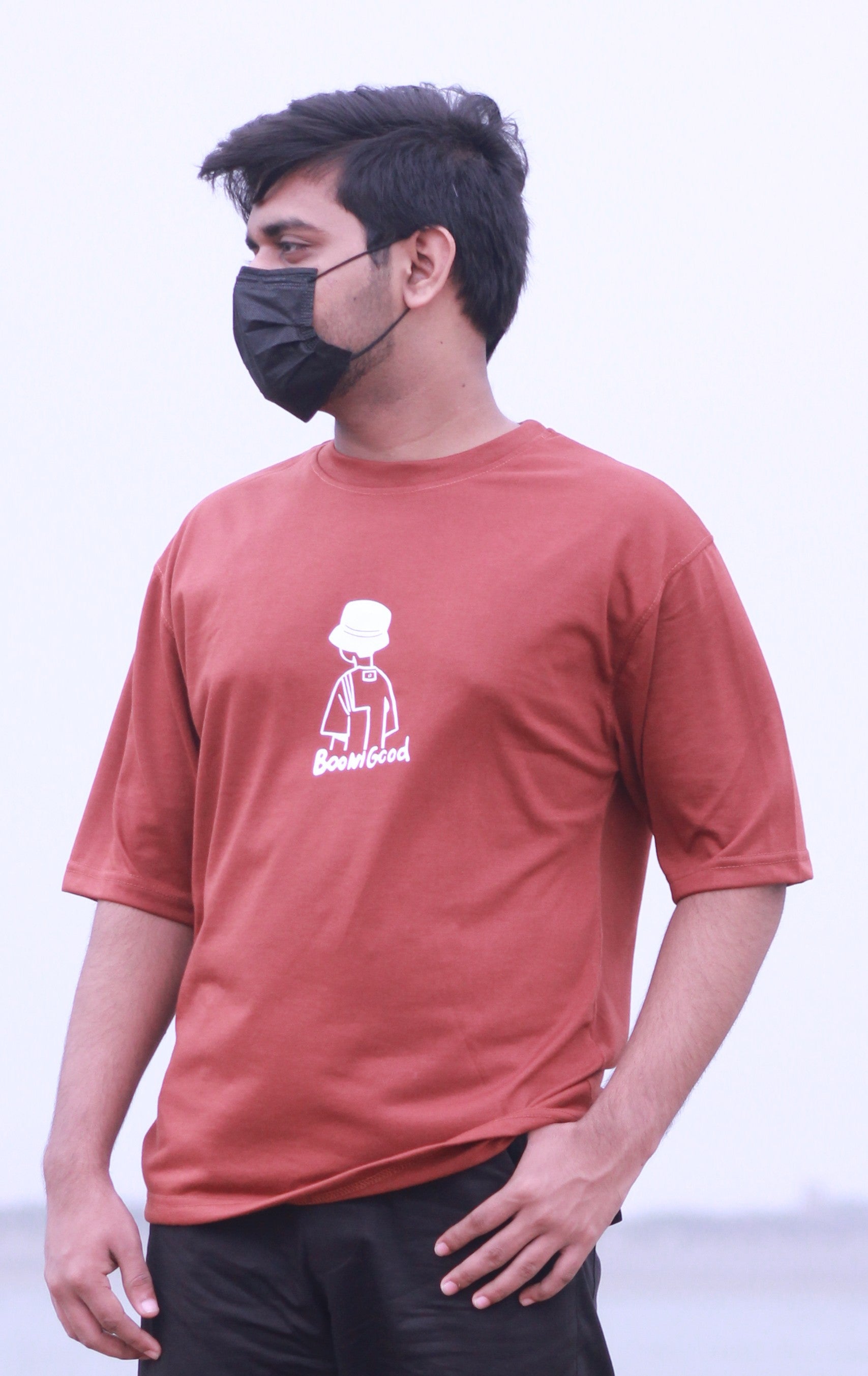 Down Shoulder T-Shirt